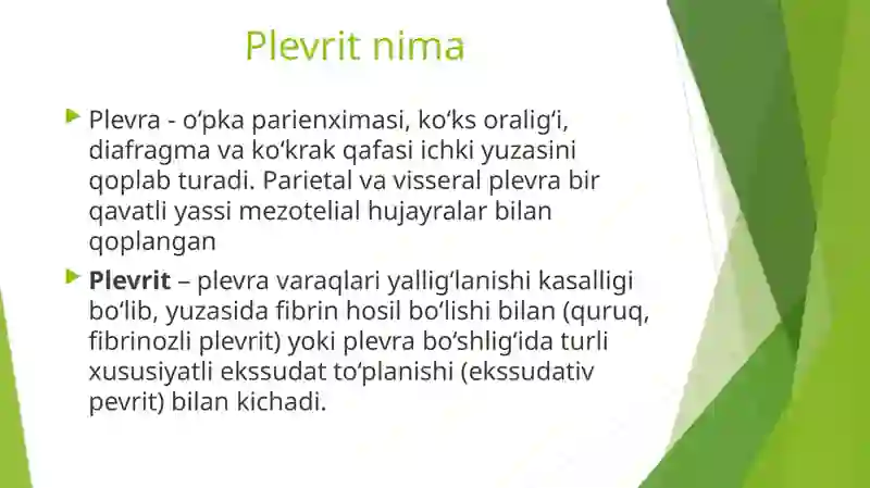 Tuberkulyoz plevriti 2