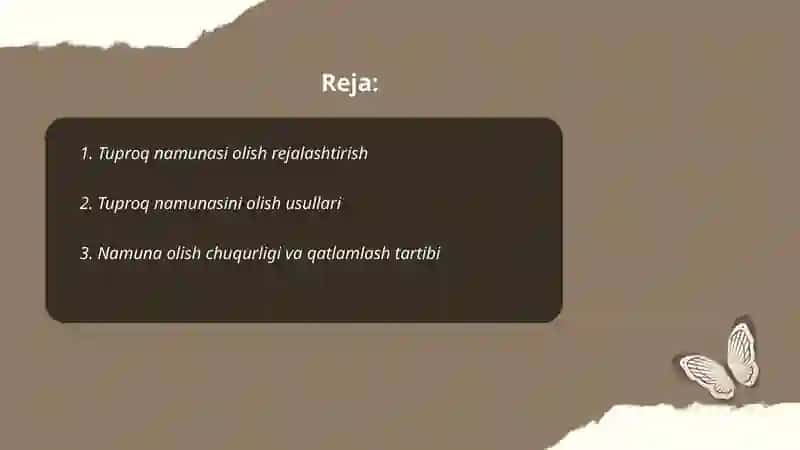 Tuproqni analizga tayyorlash 2