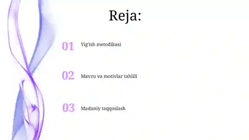 Oʻzbek xalq maqollarini toʻplash va mazmunini sharhlab tahlil qilish 2