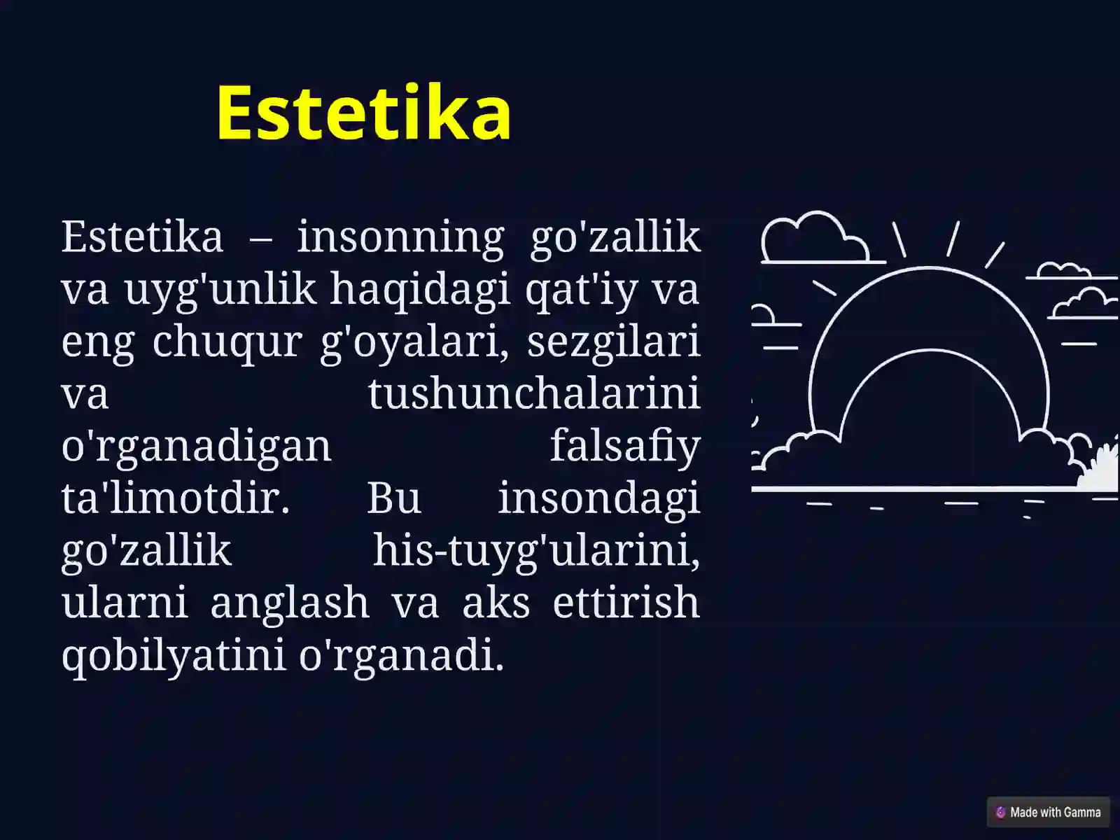Estetika falsafasi 2