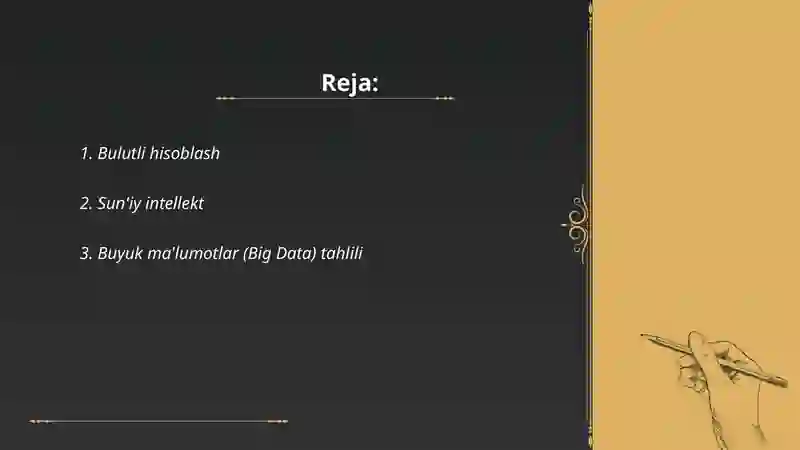 Raqamli iqtisodiyotning asosiy texnologiyalari 2