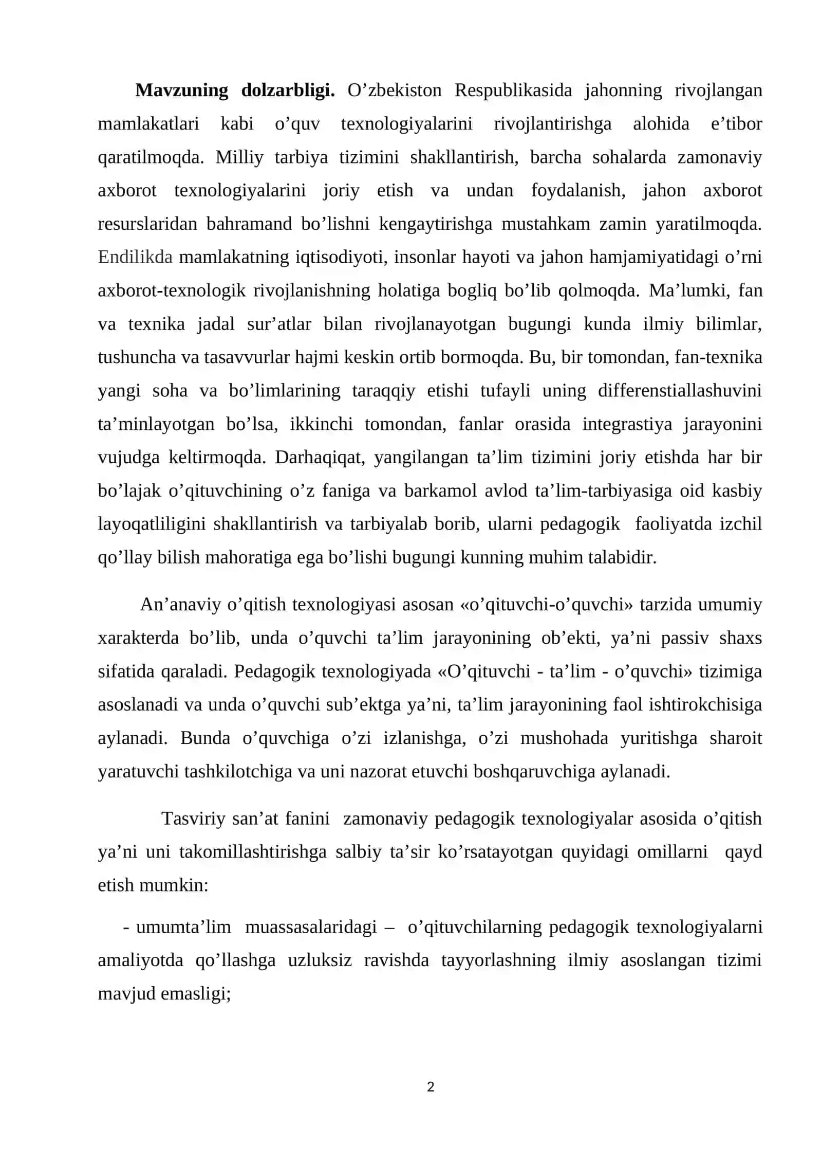 Tabiat manzarasini yaratish texnika va texnologiyasi (moy bo’yoq) 2