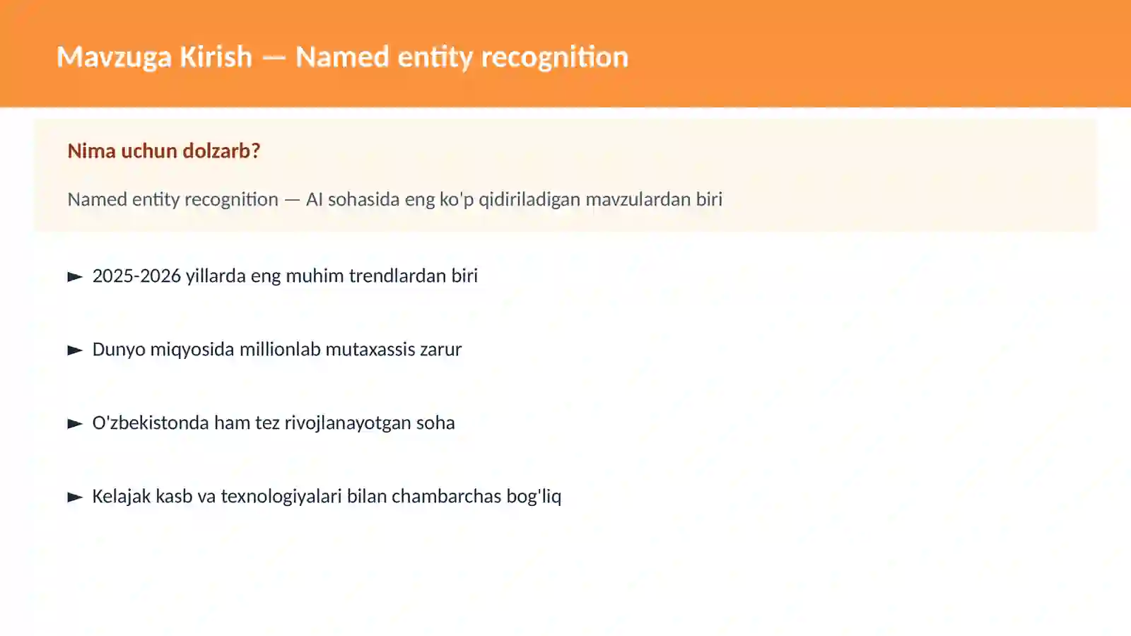 Named entity recognition 2