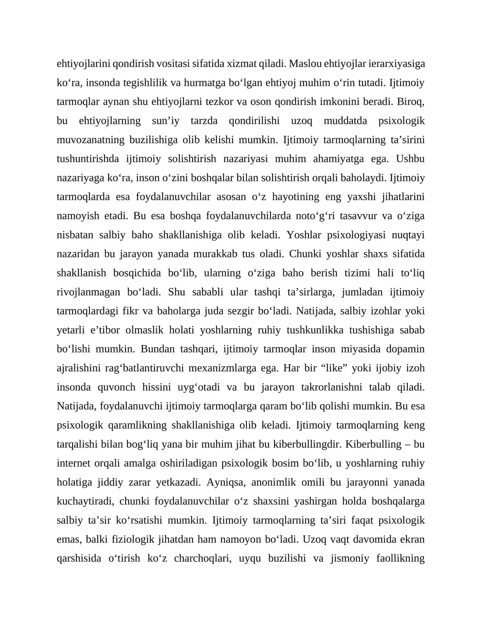 Yoshlar psixik salomatligiga ijtimoiy tarmoqlarning ta’siri 2