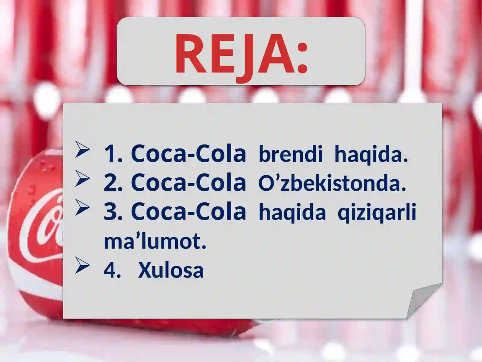 Coca-Cola brendi haqida 2
