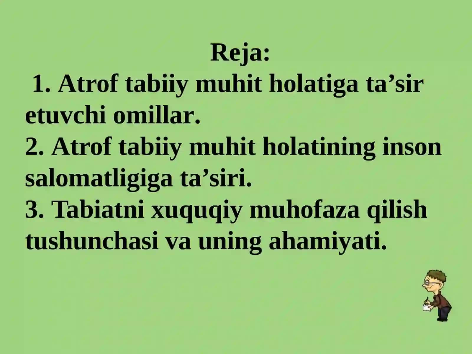 Maishiy va sanoat chiqindilari ta'sirida atrof muhit holatining o'zgarishi va uning oqibatlari 2