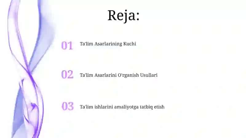 Ta'lim Asarlarini O'rganish Usullari 2