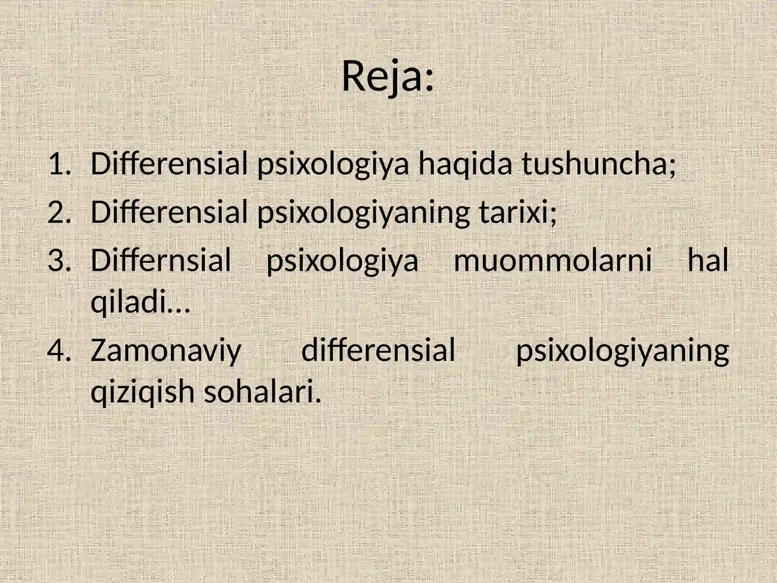 Differensial psixologiya 2