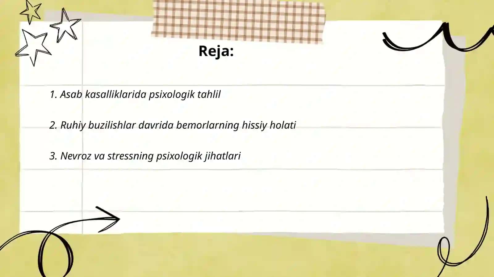 Asab kasalliklari va ruhiyat buzilishlarida bemorlar psixologiyasi 2