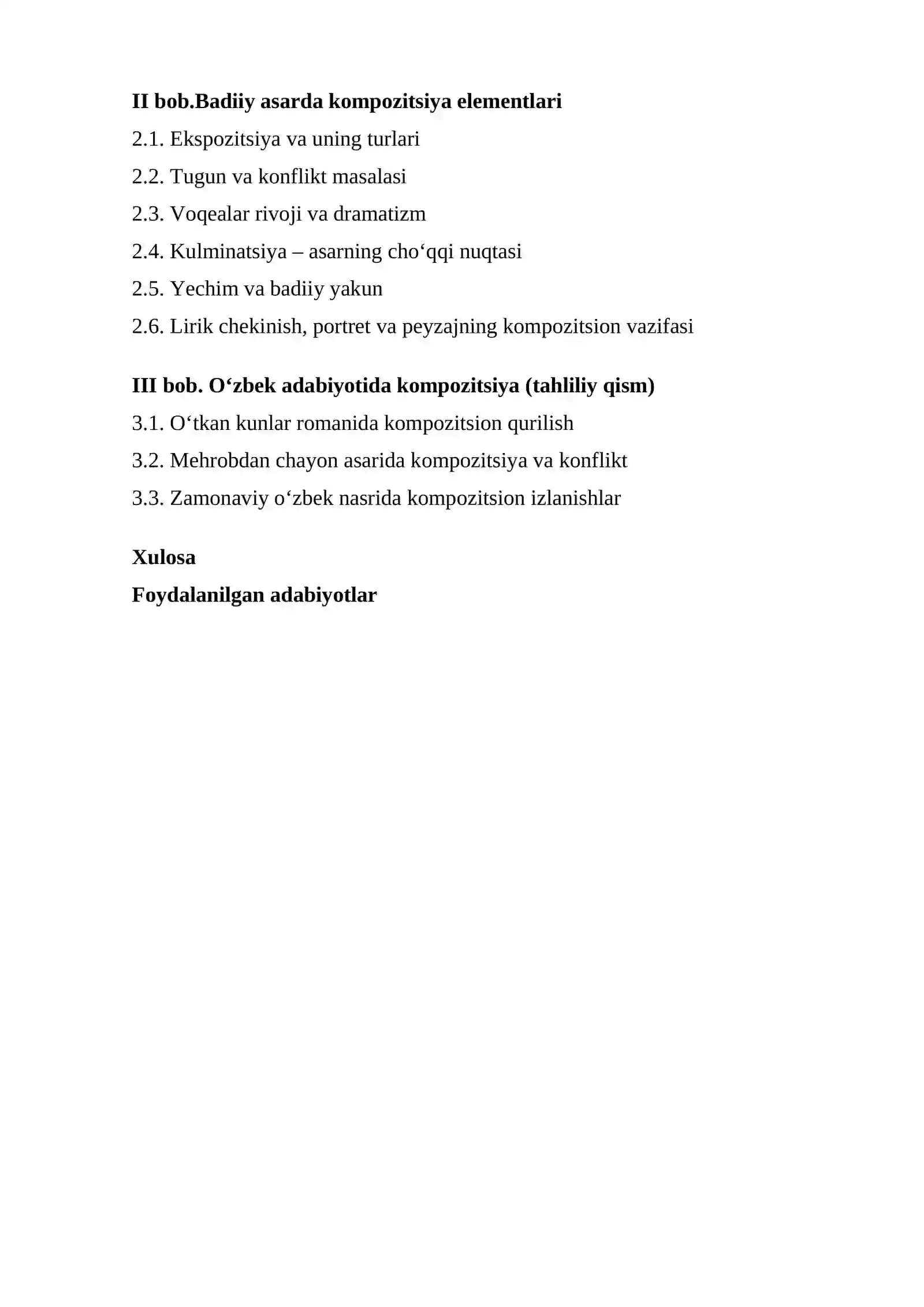 Badiiy asar kompozitsiyasi 2