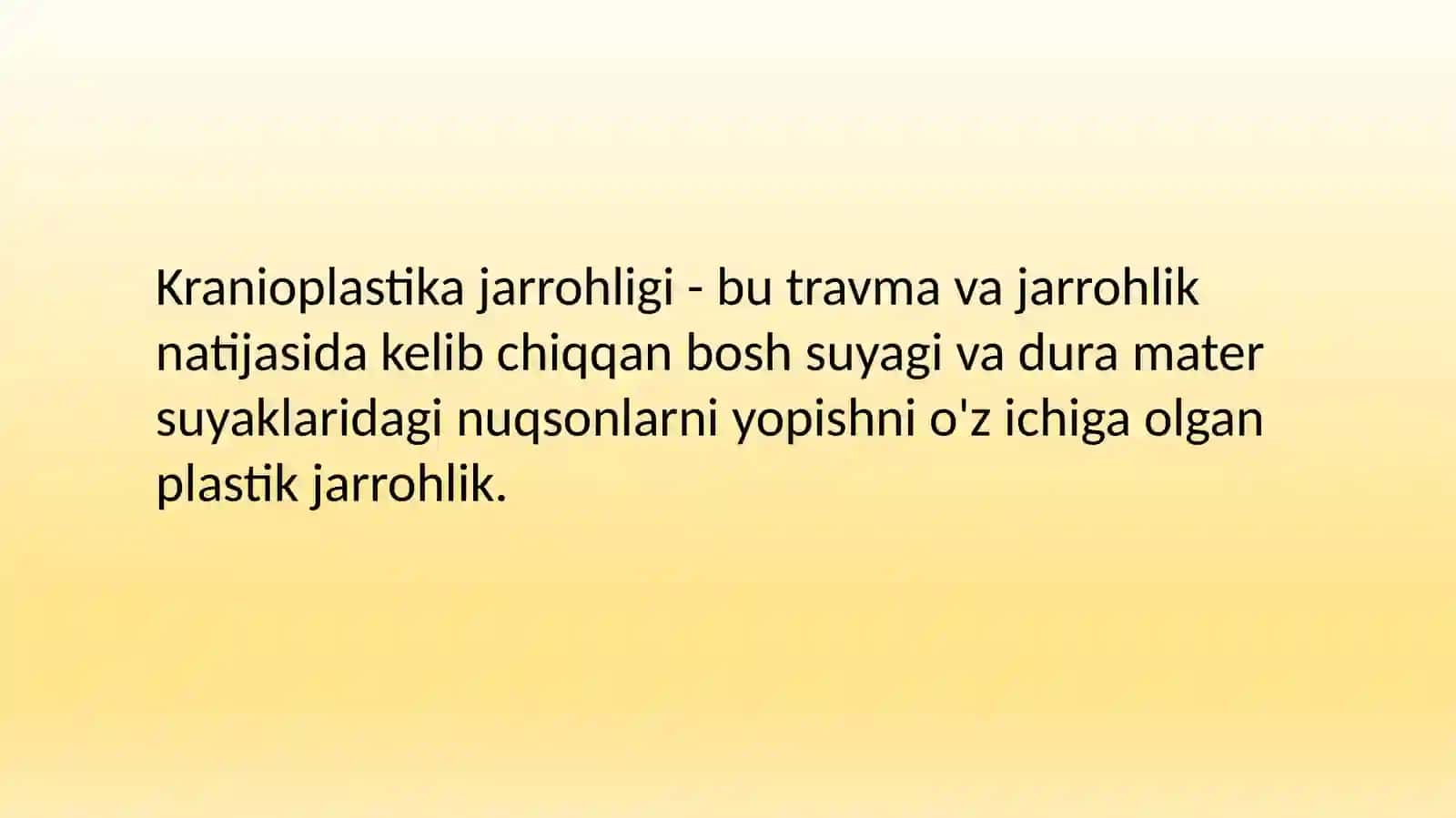 Kalla nuqsonlari plastikasi - kranioplastika 2