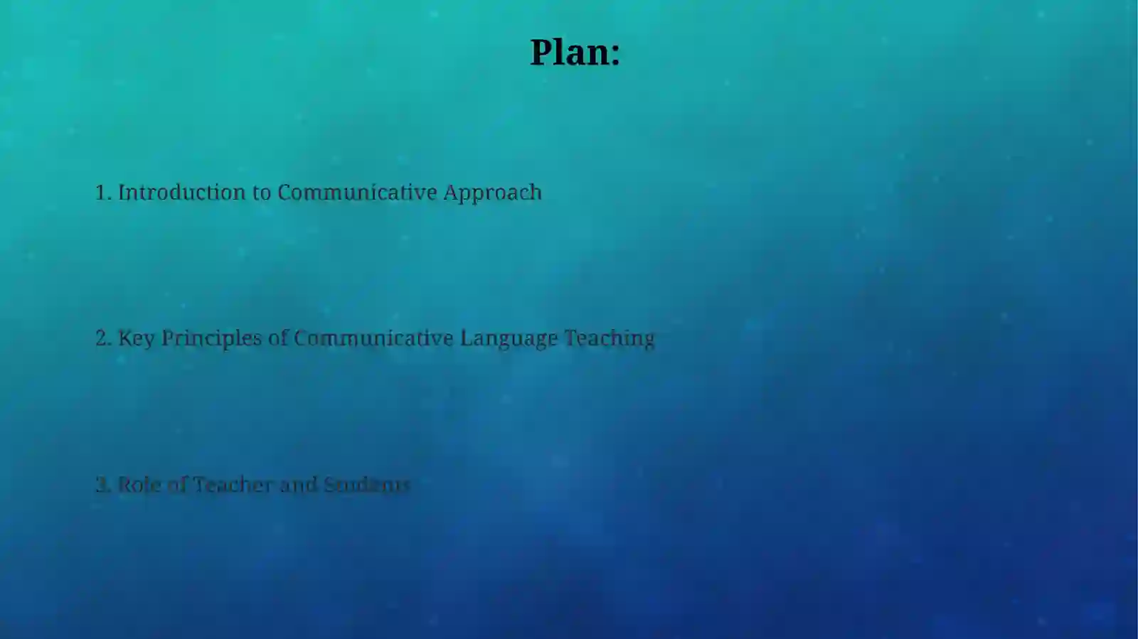 Communicative Approach 2
