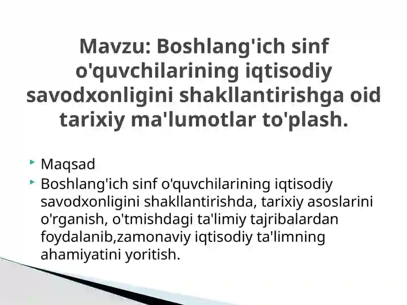 Boshlang‘ich sinf matematika darslari 2