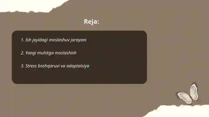 Insonning faoliyat jarayoniga adaptatsiyasi 2
