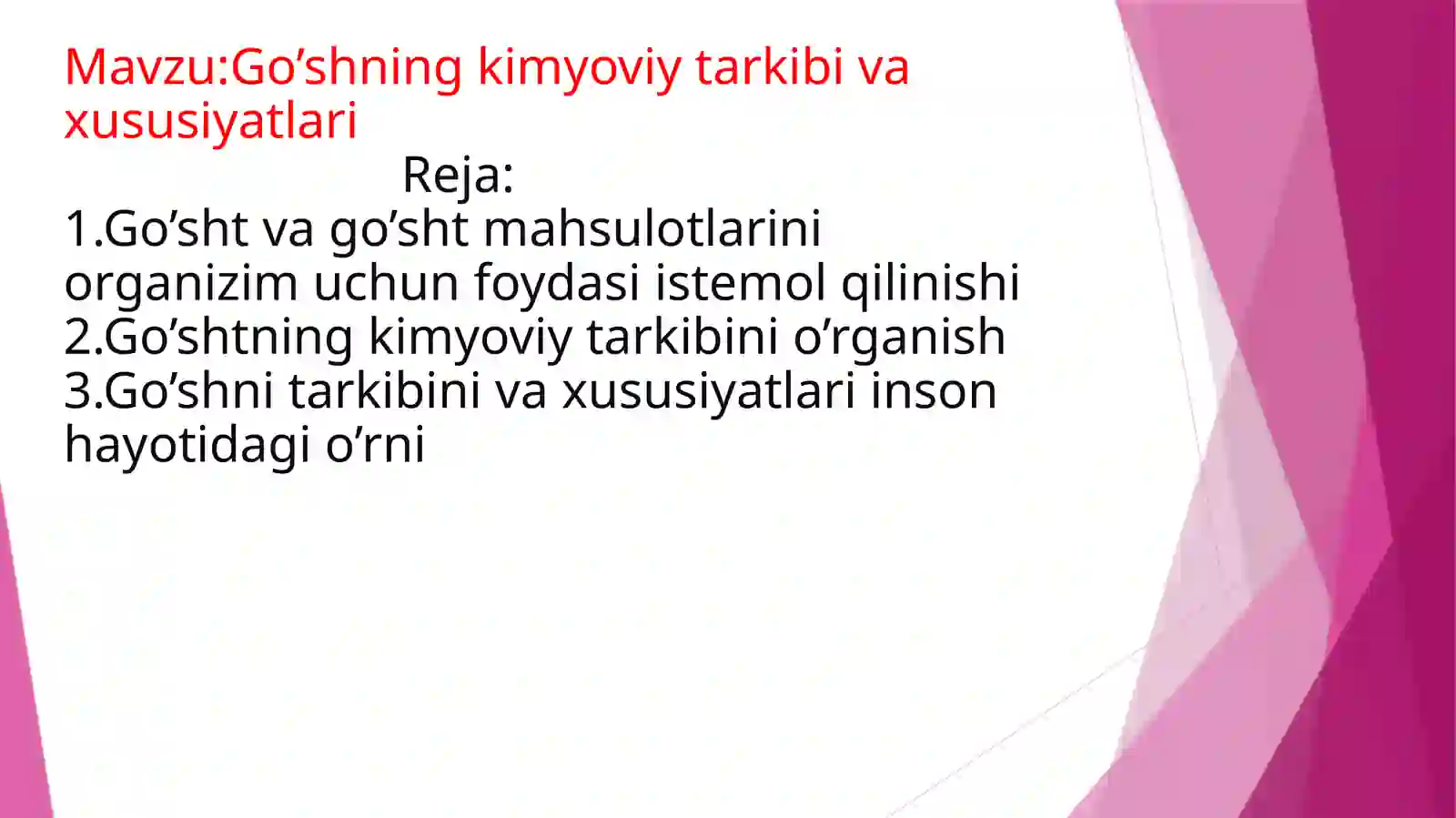 Sut va go’sht mahsulotlarini saqlash va qayta ishlash texnalogiyasi fanidan 2