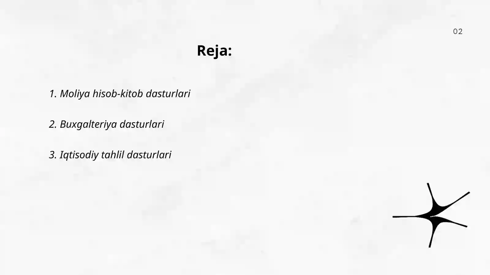 Moliya hisob-kitob dasturlari 2