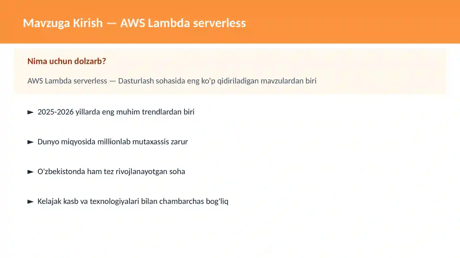 AWS Lambda serverless 2