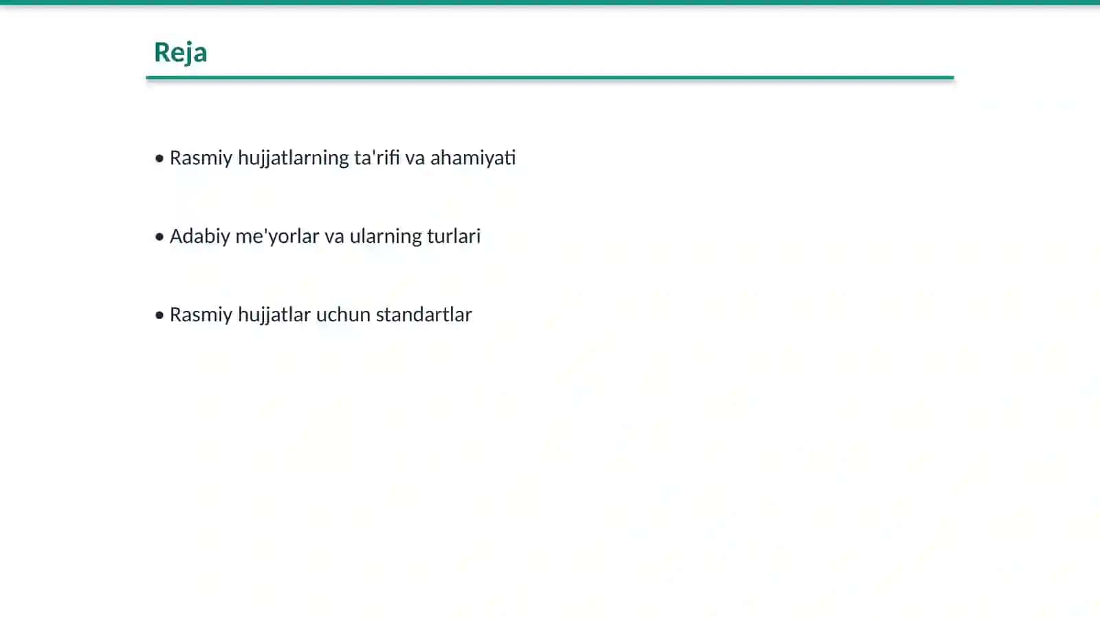 Rasmiy hujjatlar tilida adabiy me`yorlar va standartlar 2