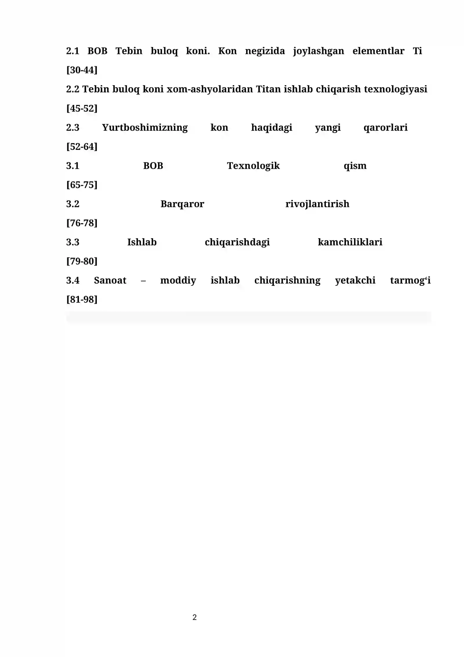 TEBIN BULOQ KONI XOMASHYOLARIDAN TITAN ISHLAB CHIQARISH 2