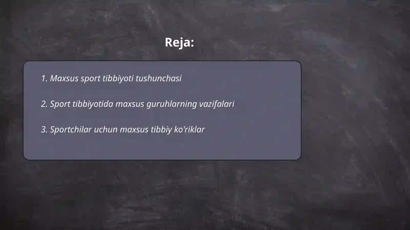 Sport tibbiyotida maxsus guruh haqida malumot 2