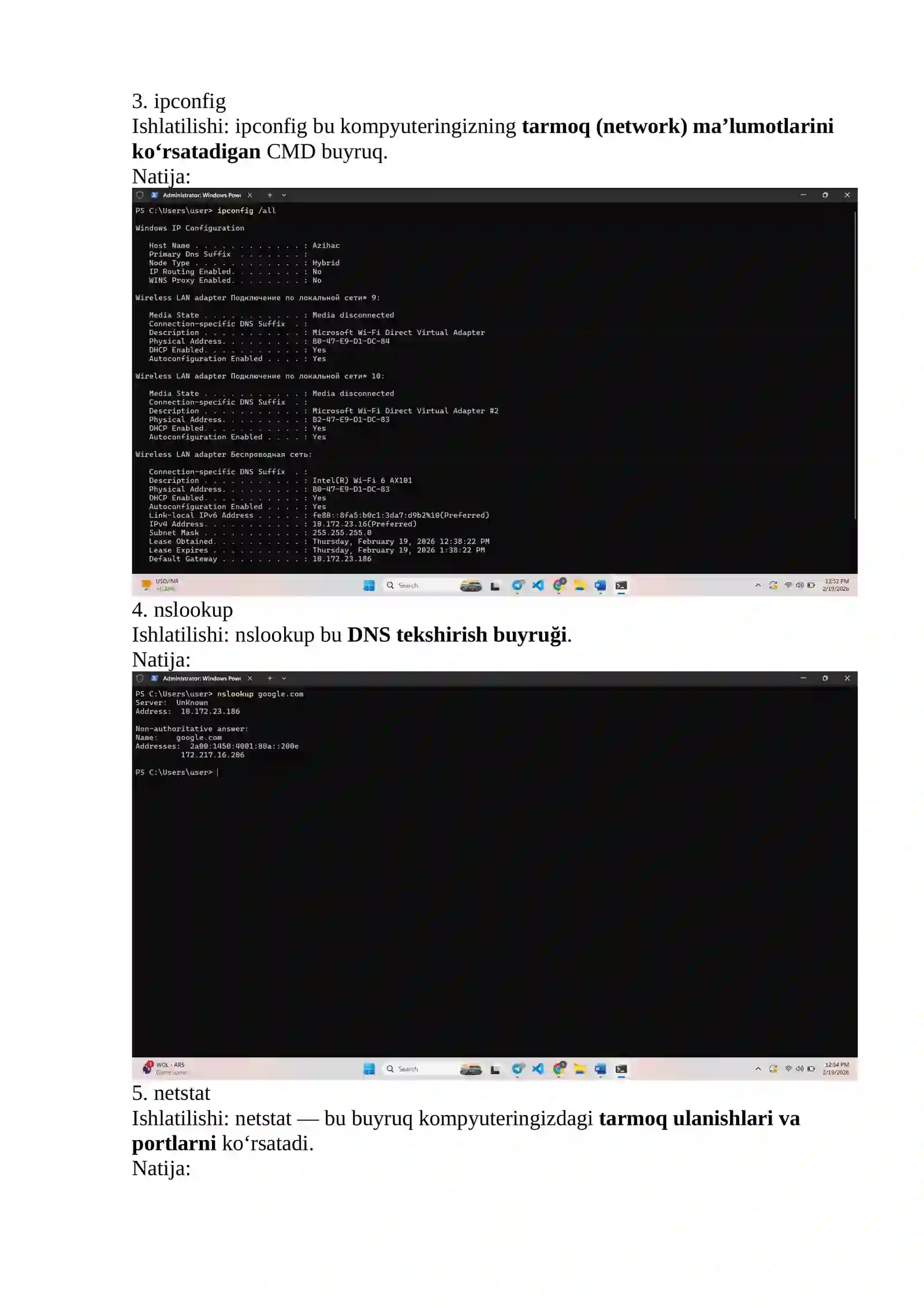 CMD buyruqlari 2