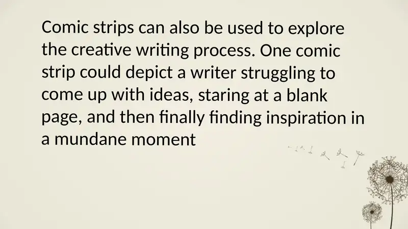 Comic strips for Creative Writing 2