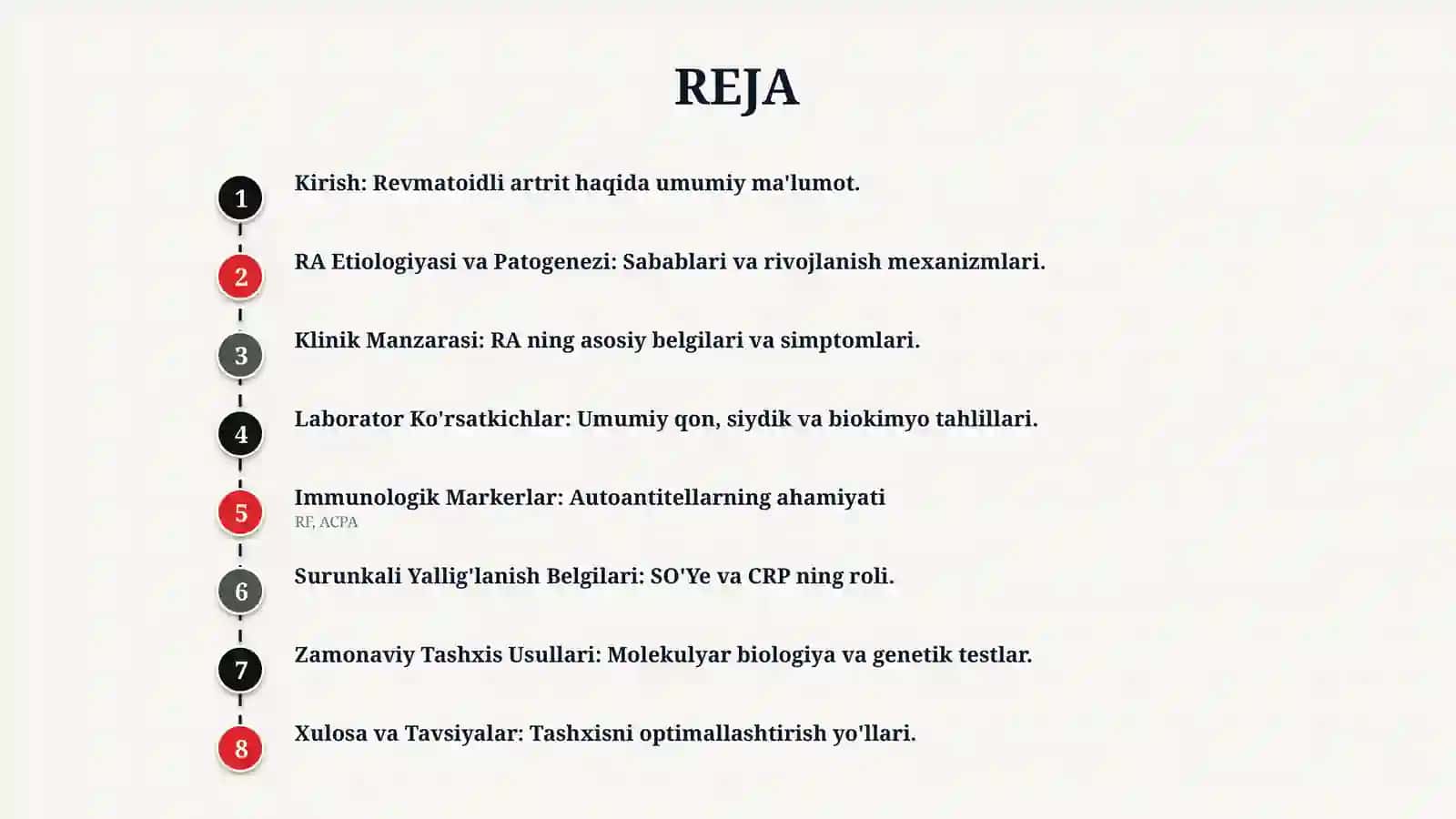Revmatoidli artrit laborator diagnostikasi 2