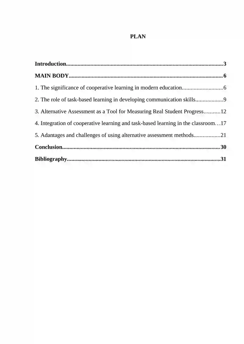 Cooperative learning, task-based learning, and alternative assessment 2