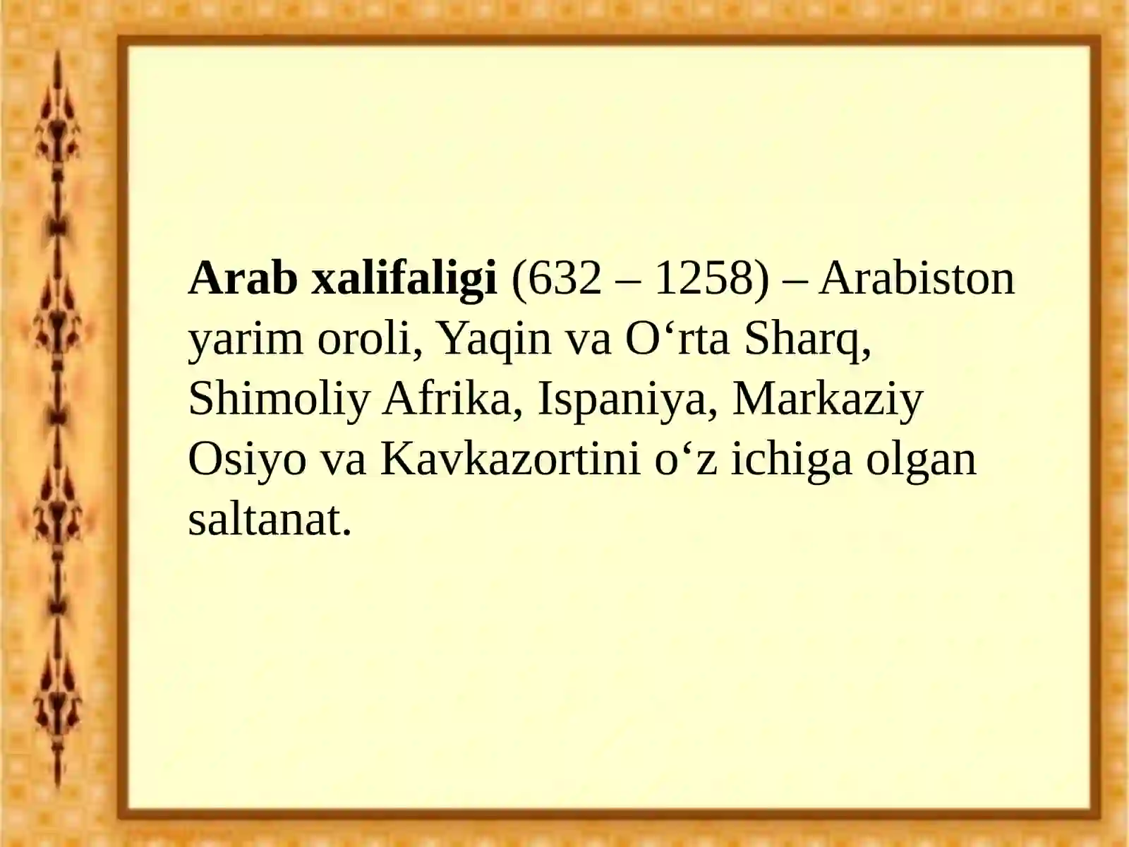 Arab xalifaligi 2