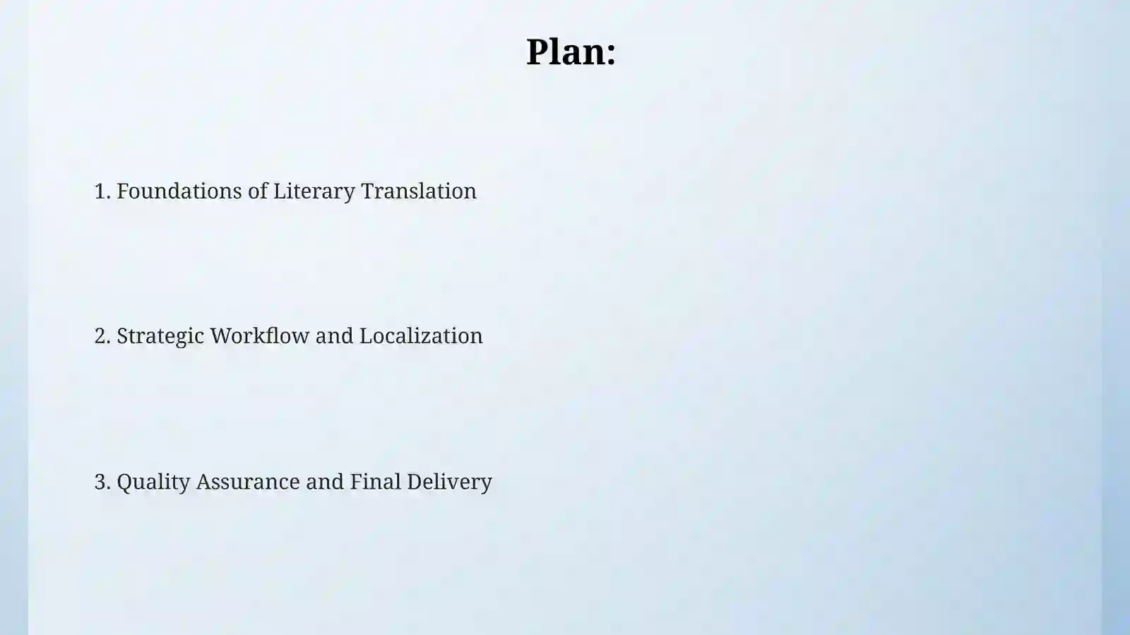 Literary Translation Foundations 2