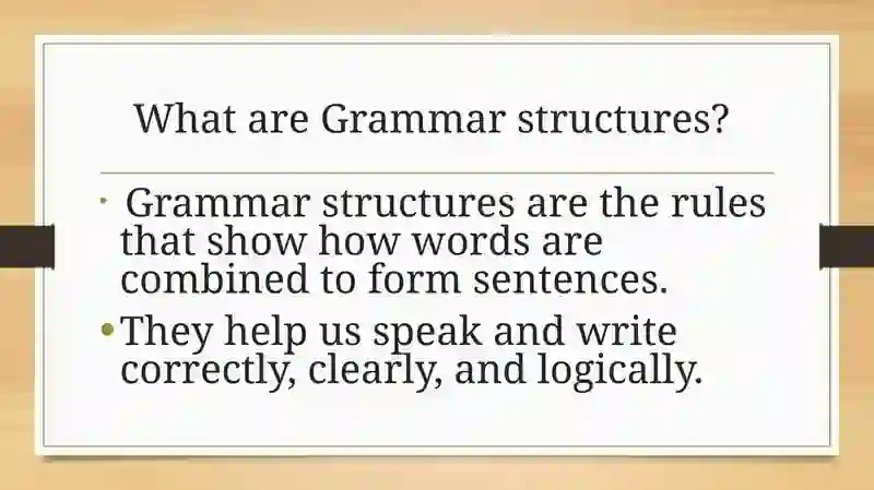 Grammar structures and their usage in English 2