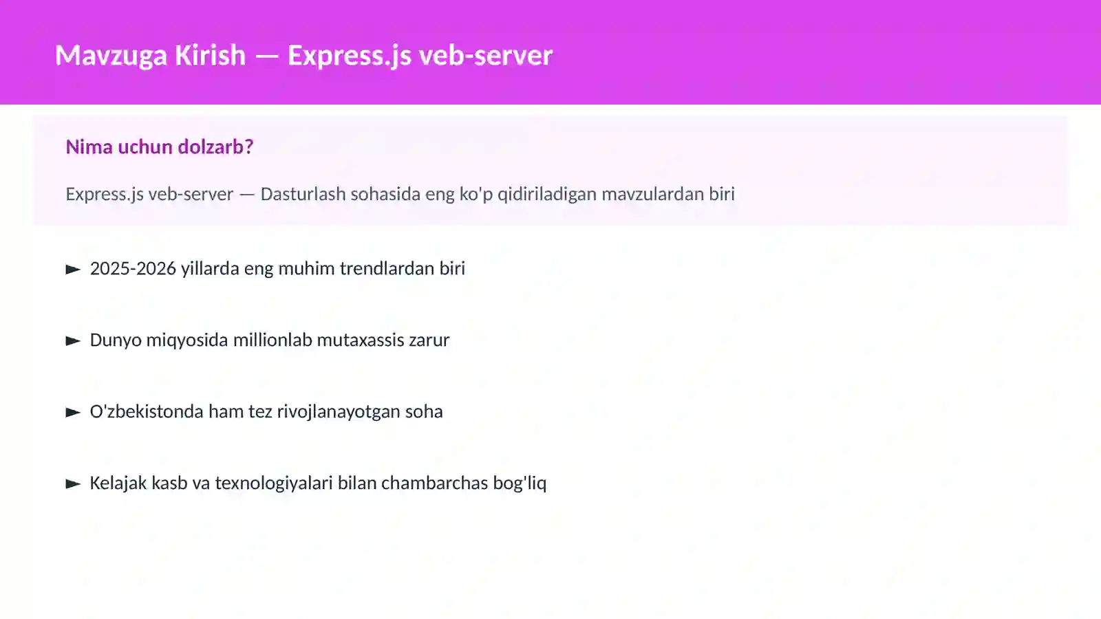 Express.js veb-server 2