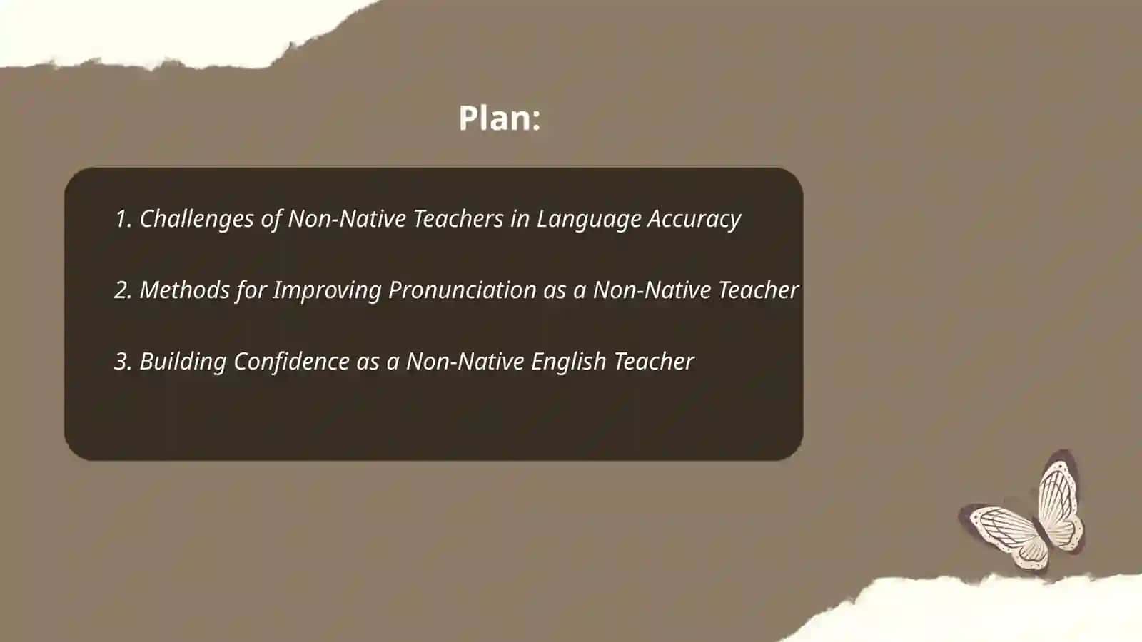 When the teacher is not a native speaker" persentation 2