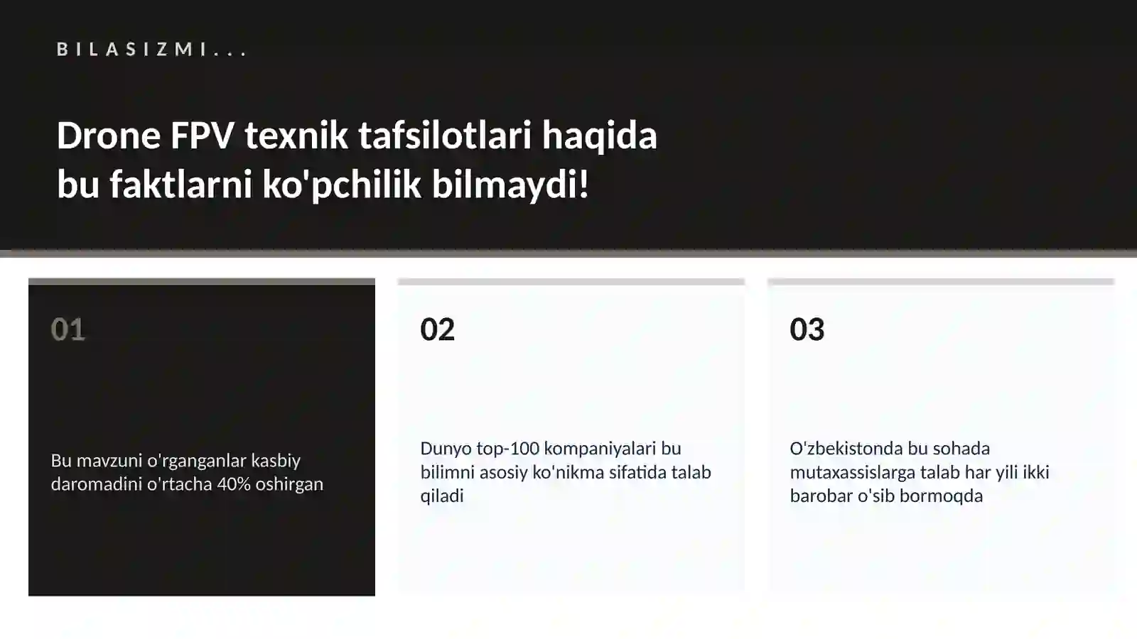DRONE FPV TEXNIK TAFSILOTLARI 2