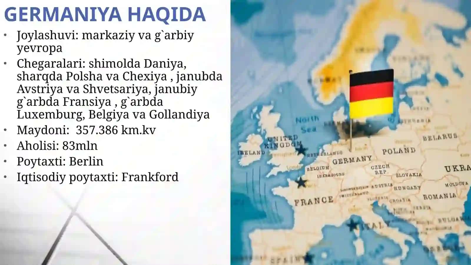 GERMANIYANING MAKROIQTISODIY KO`RSATKICHLARI TAHLILI 2