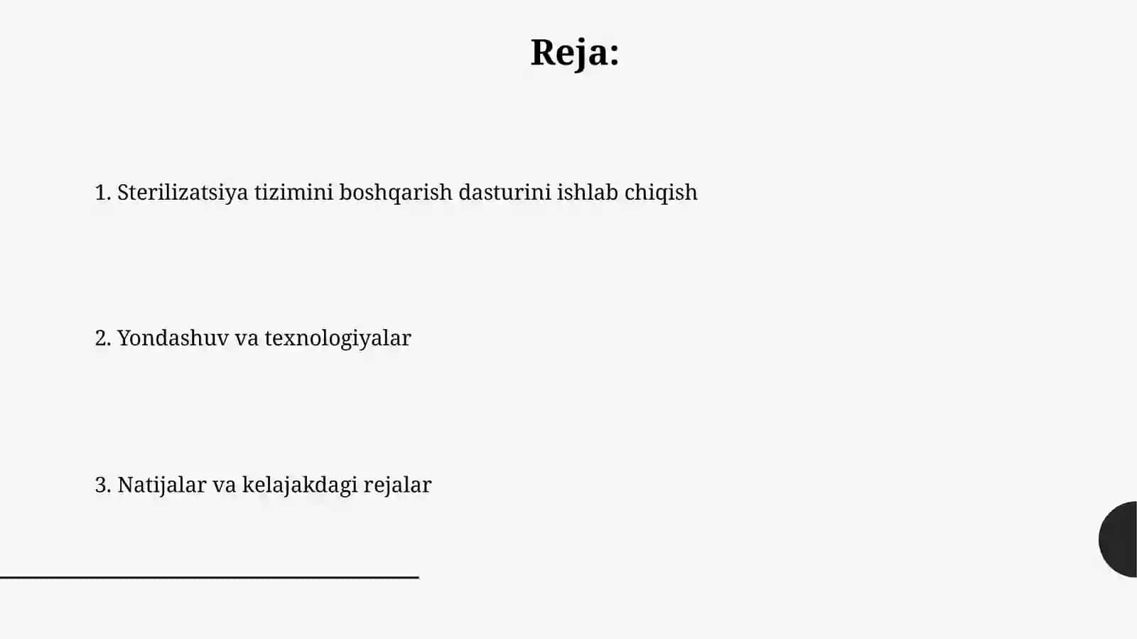 Sterilizatsiya tizimi boshqaruvi dasturiy taminotini ishlab chiqish 2