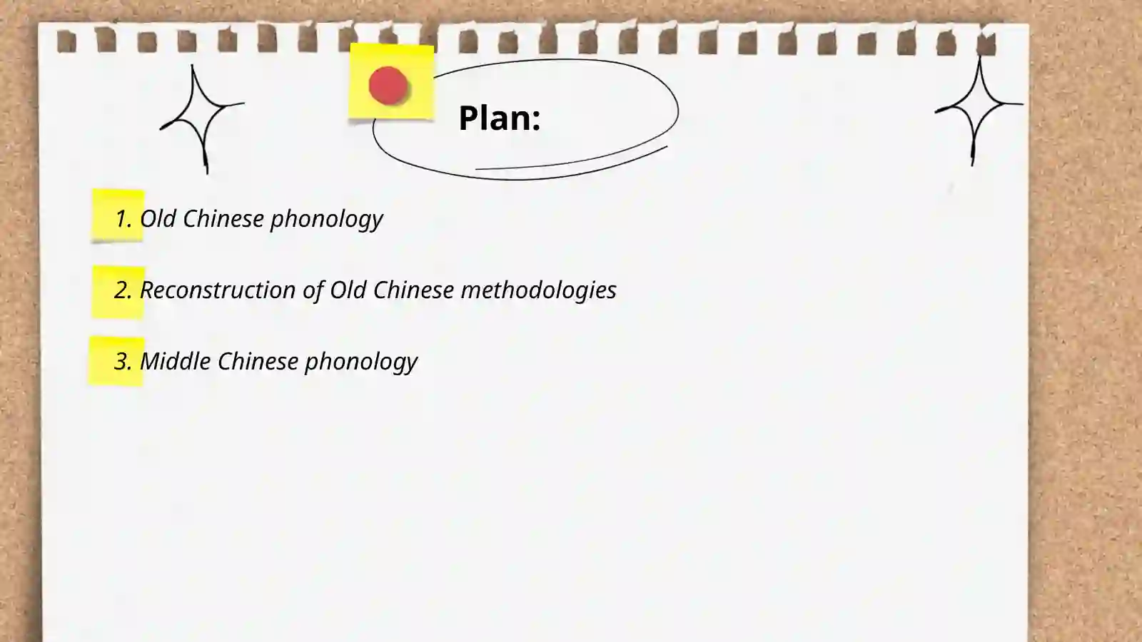 Ancient Chinese linguistics 2