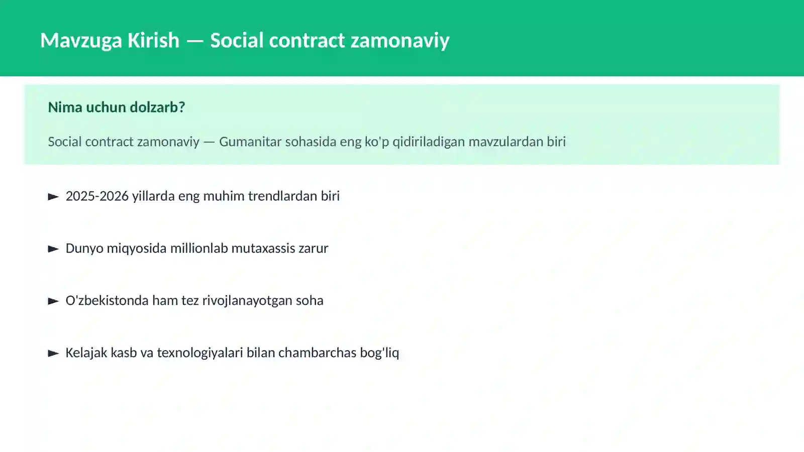 Social contract zamonaviy 2