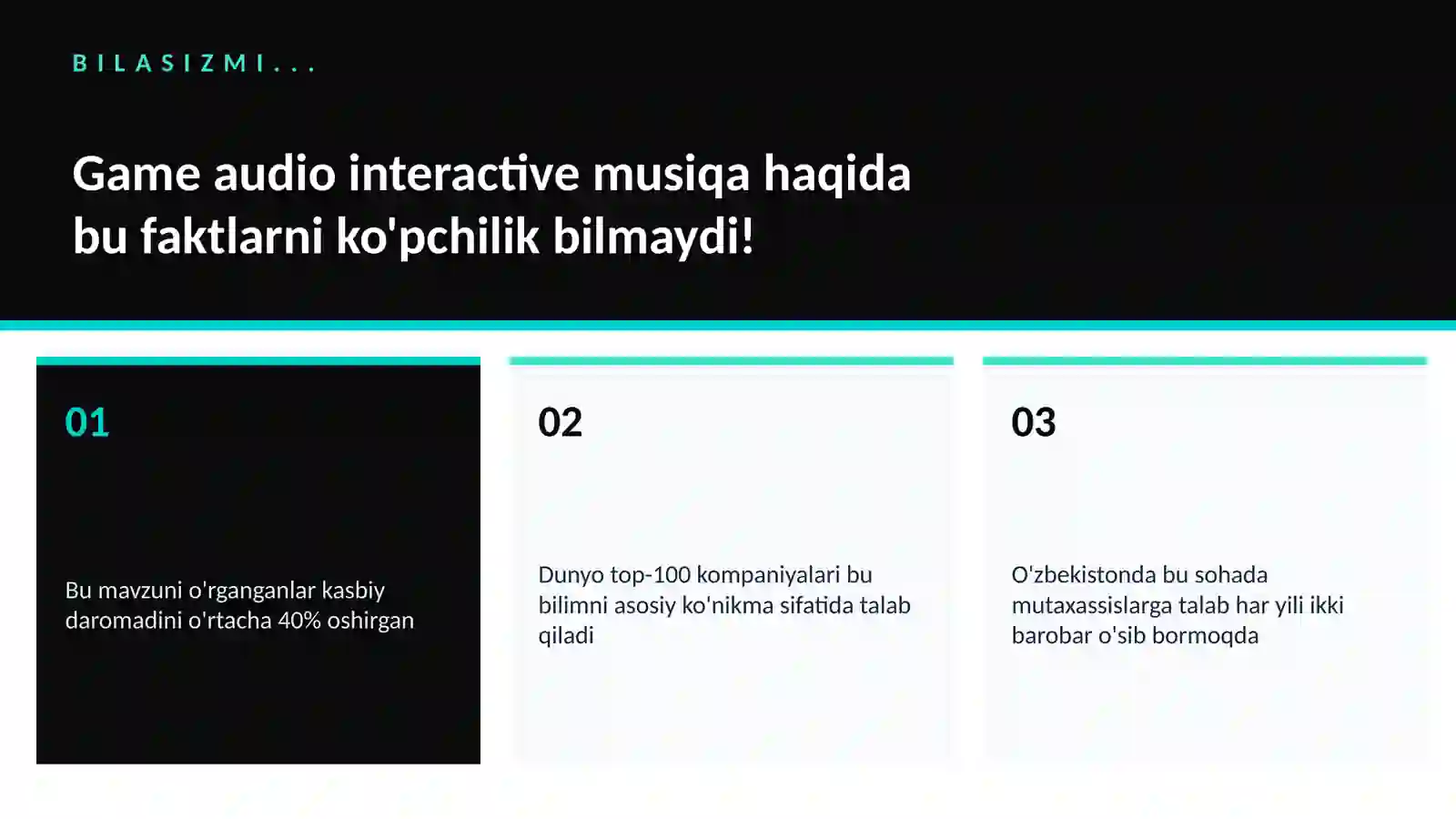 Game audio interactive musiqa 2