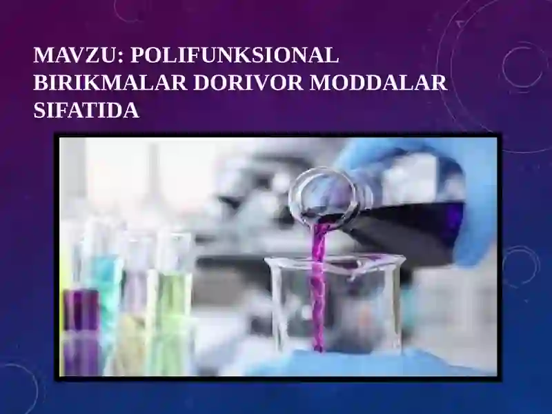 Polifunksional birikmalar 2