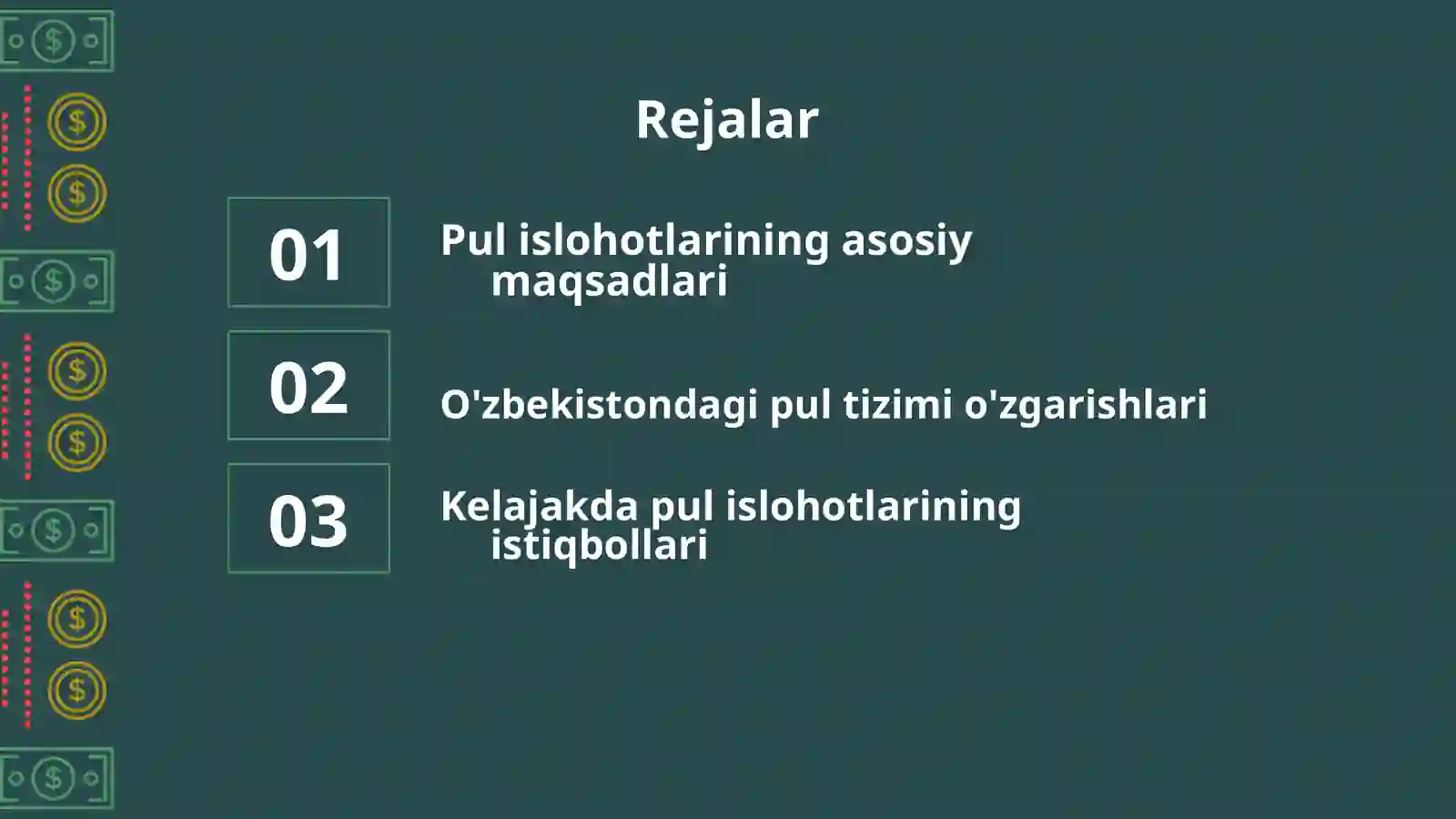 Pul islohotlari 2