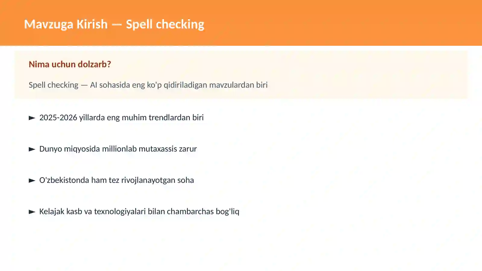 NLP Tabiiy Til Qayta Ishlash 2