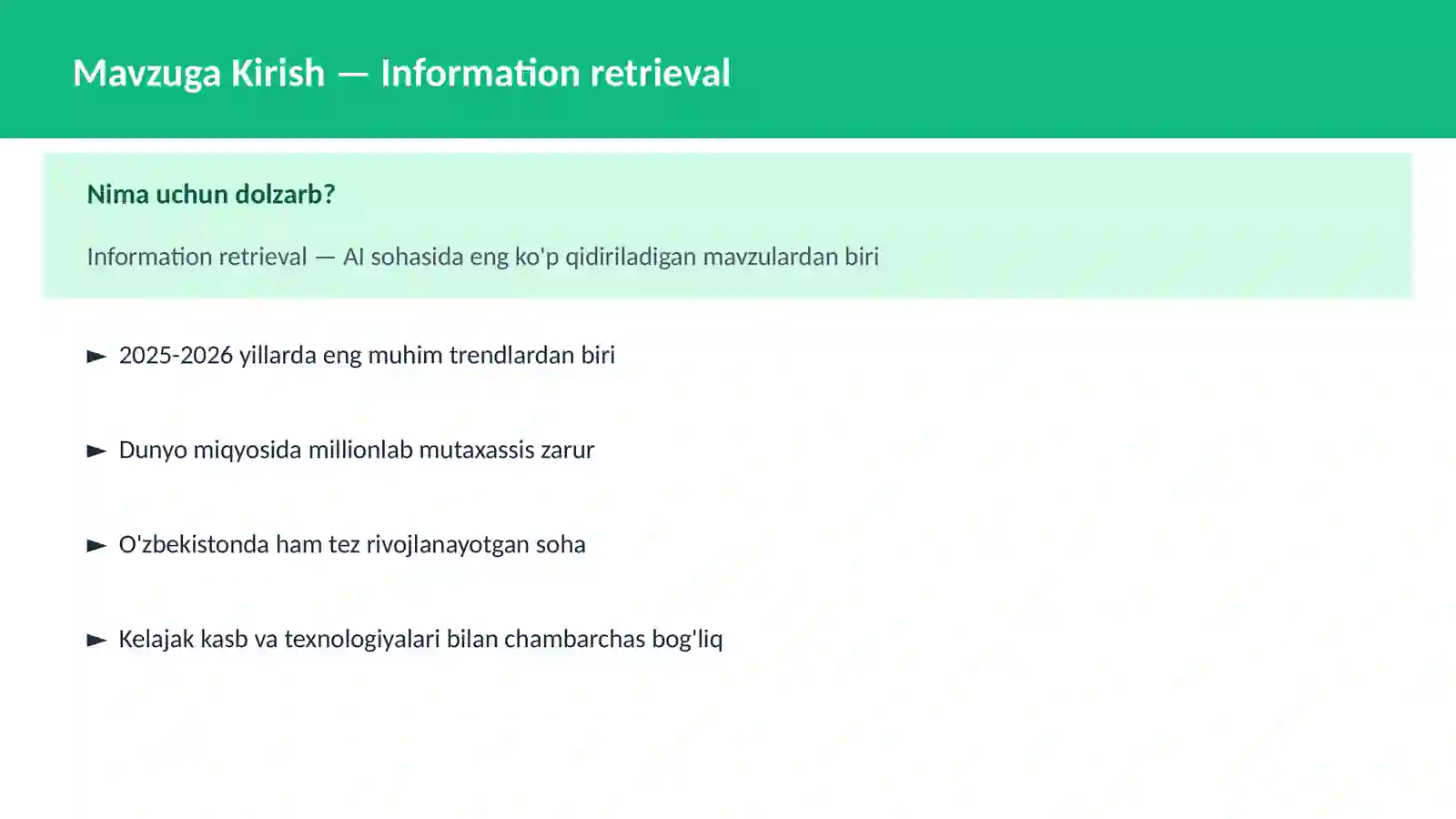 AI | NLP TABIIY TIL QAYTA ISHLASH 2