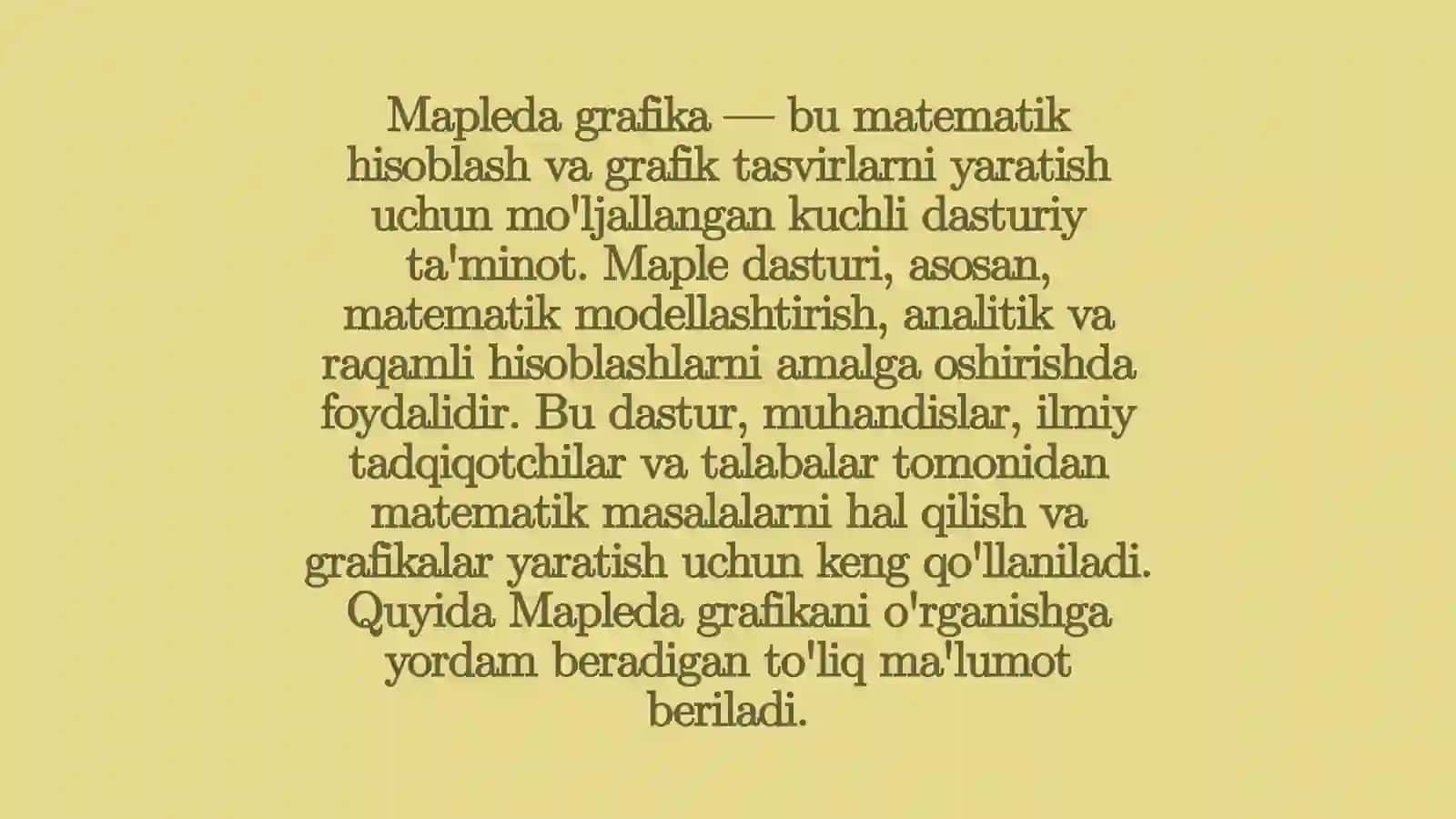 Mapleda grafika 2
