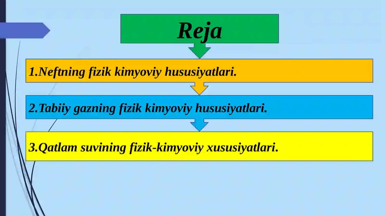 Neft, tabiiygaz va qatlamsuvlarining fizik-kimyoviy xususiyatlari 2
