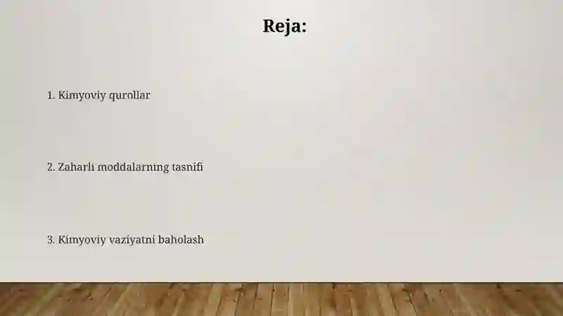 Kimyoviy qurollar 2