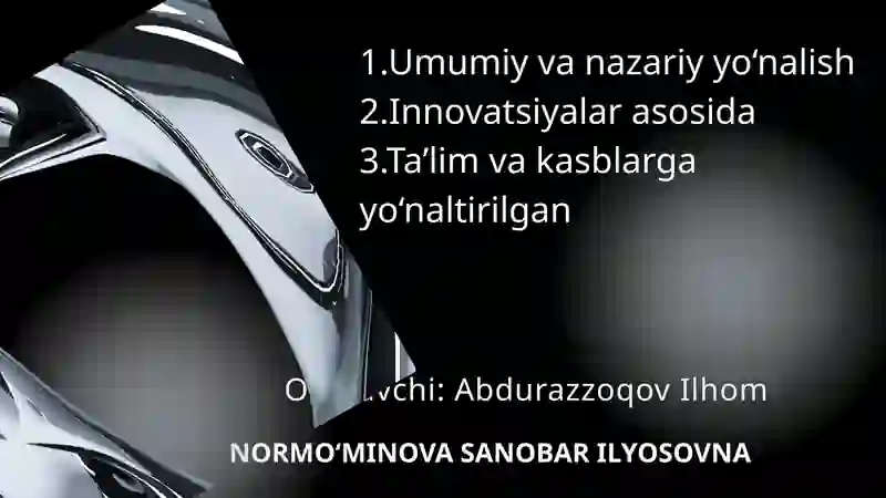 Informatika fanining umumiy tavsifi 2