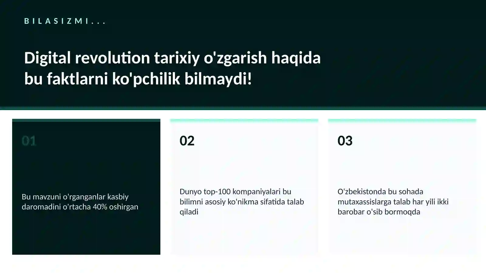 Digital revolution tarixiy o'zgarish 2