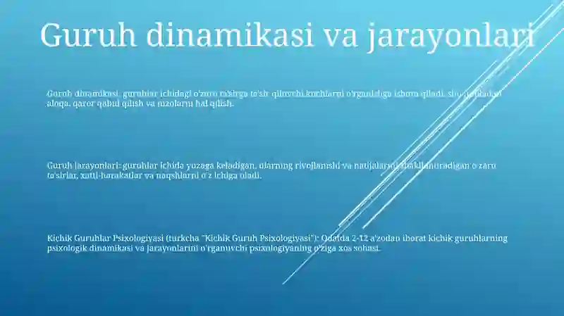 Kichik Guruhlar Psixologiyasi 2