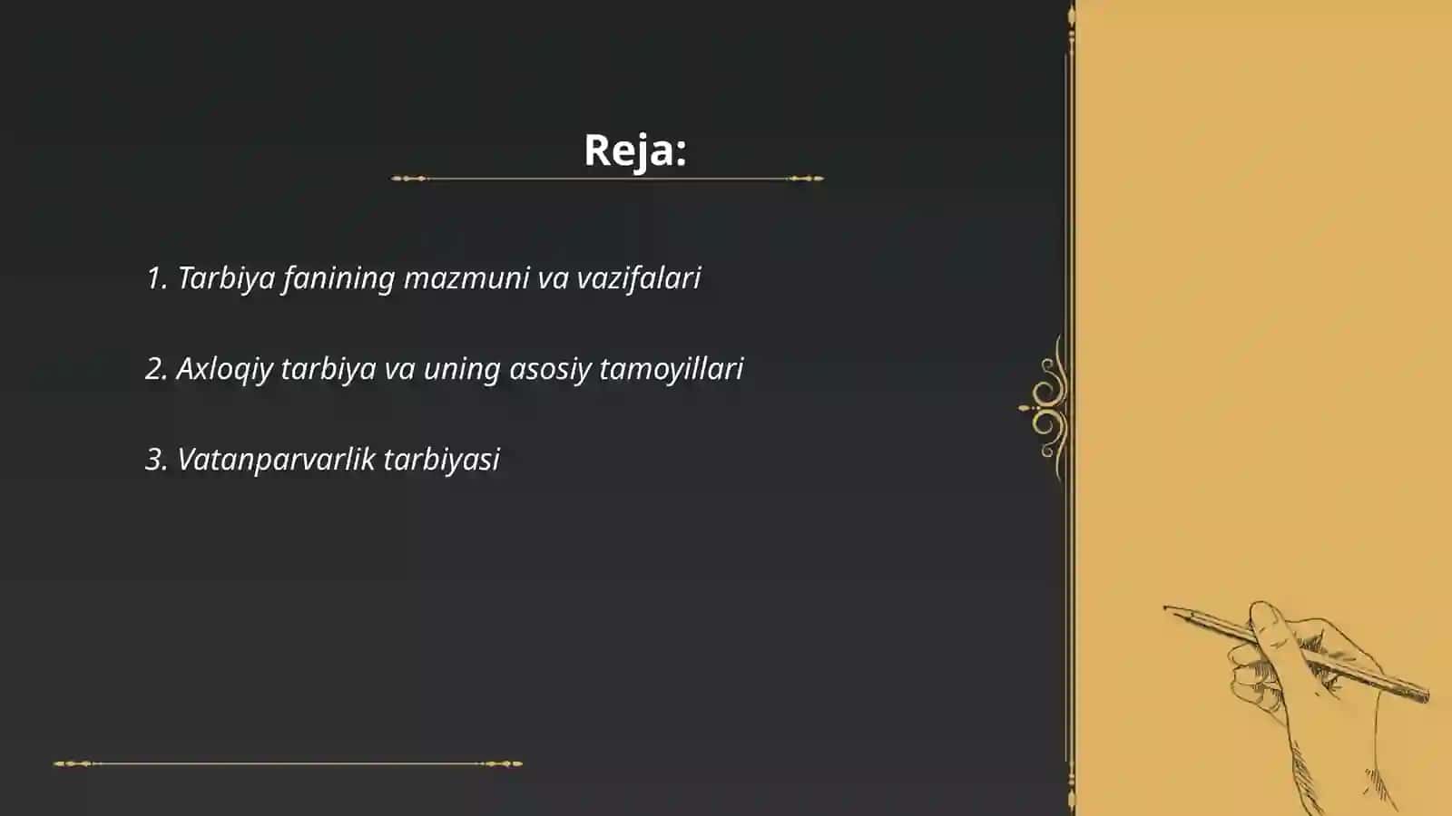 Tarbiya fani 2